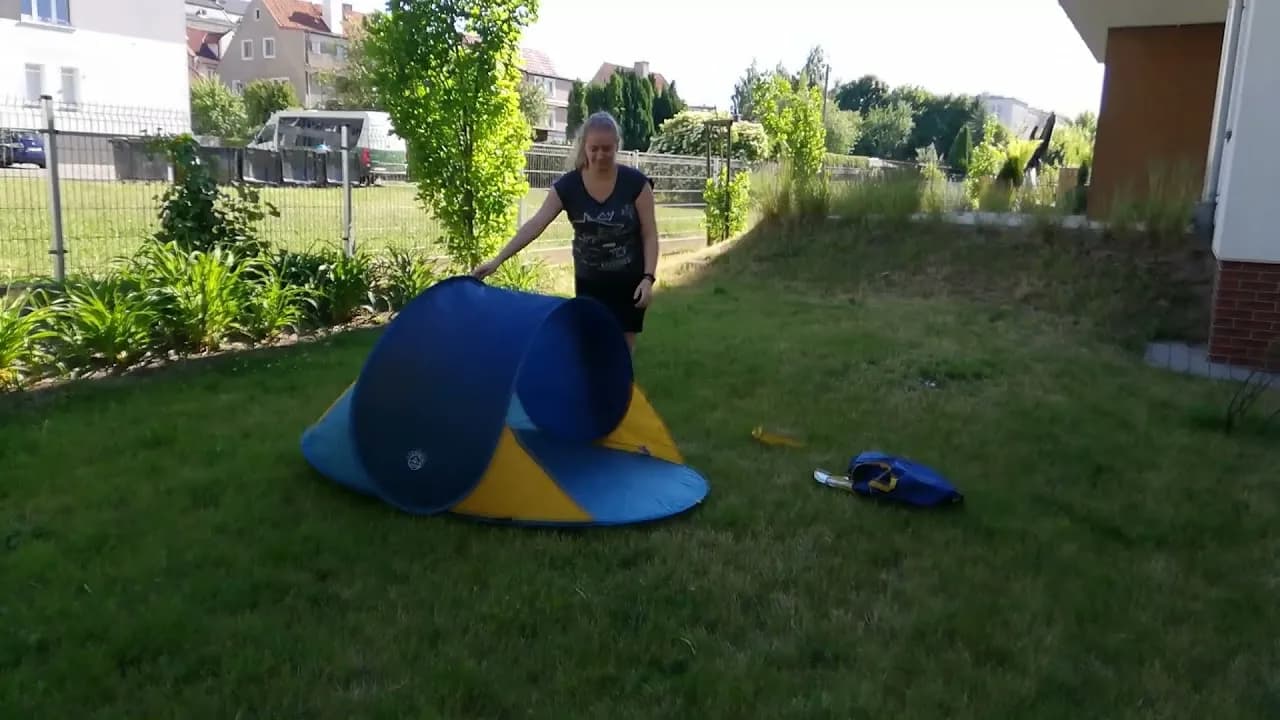Jak złożyć namiot plażowy Springos bez problemów i frustracji
